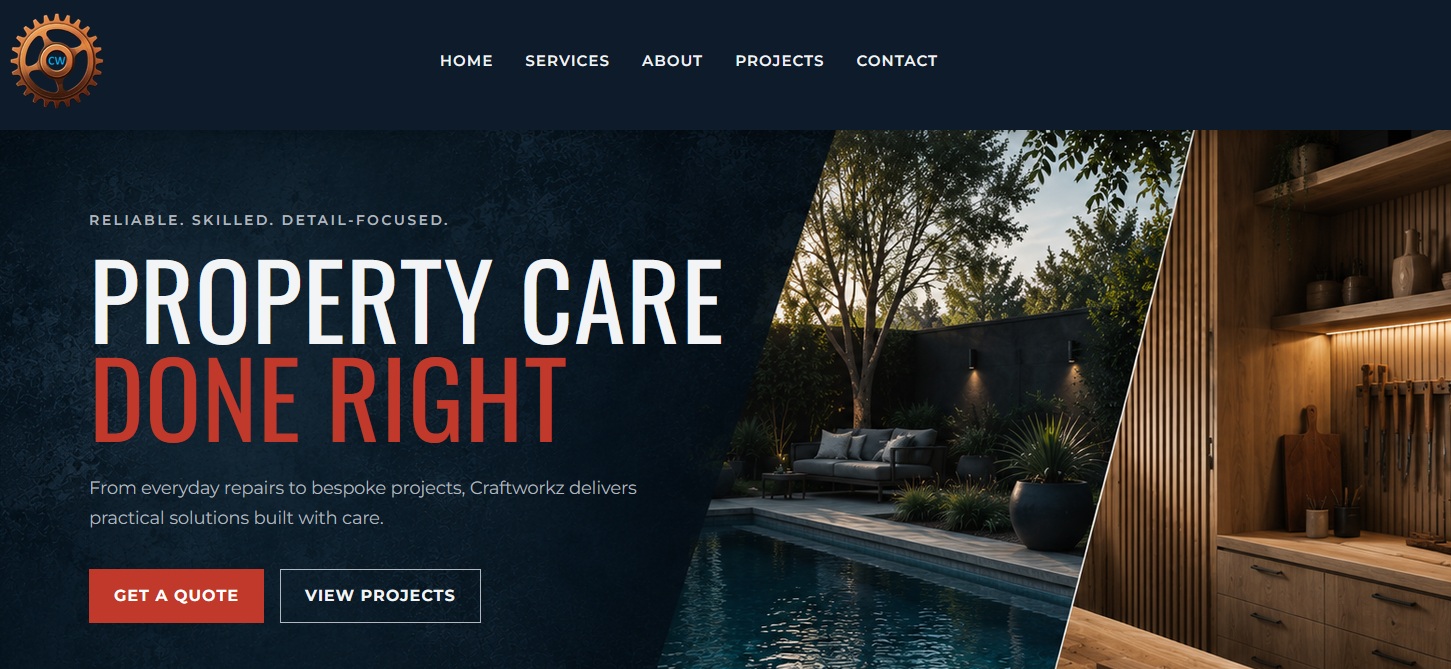 Craftworkz website preview